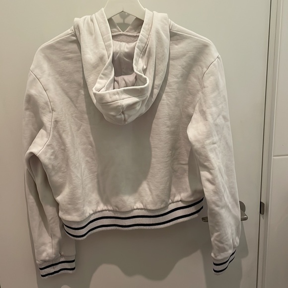 White FILA Logo Sweatshirt with stripes on cuffs and waist - Picture 2 of 3
